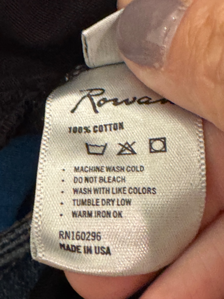 Rowan Women's Black Savannah Cotton Knit Crewneck S/S T-Shirt/ Tank Black Lg.Euc — image 6 of 8
